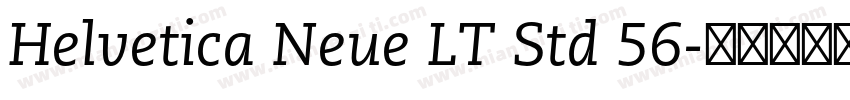 Helvetica Neue LT Std 56字体转换